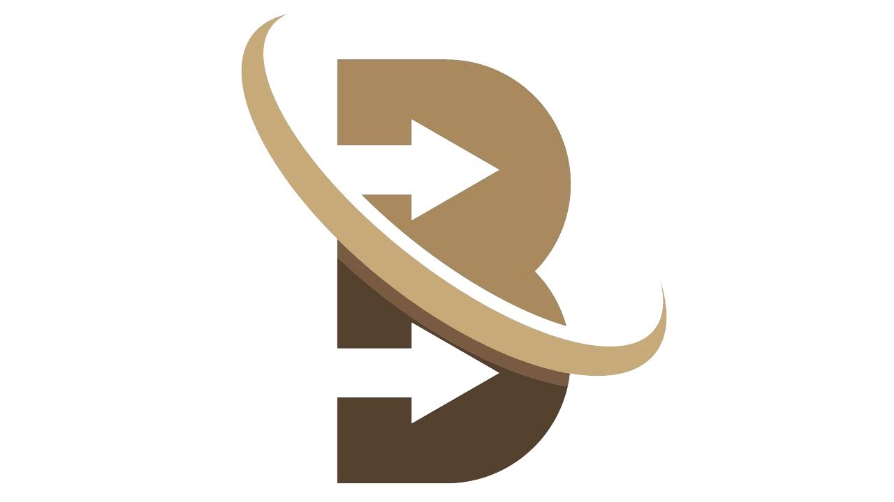 B Letter Logo Design Illustrator | B Arrow Logo