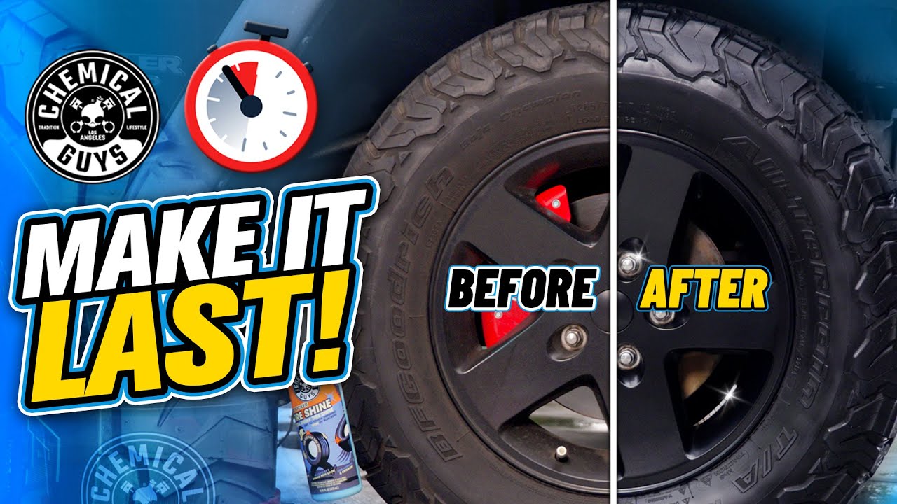 Is Your Tire Dressing Fading Too Fast? Make It Last Longer With These Tips  & Tricks! - Chemical Guys 