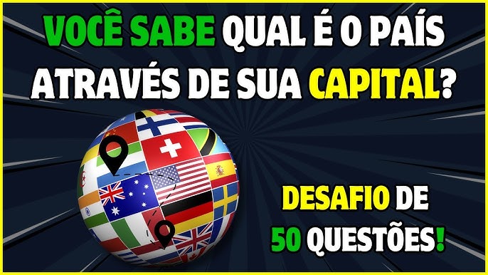 🎌 DE QUE PAÍS É A BANDEIRA?, 🚩 50 desafios de multipla escolha