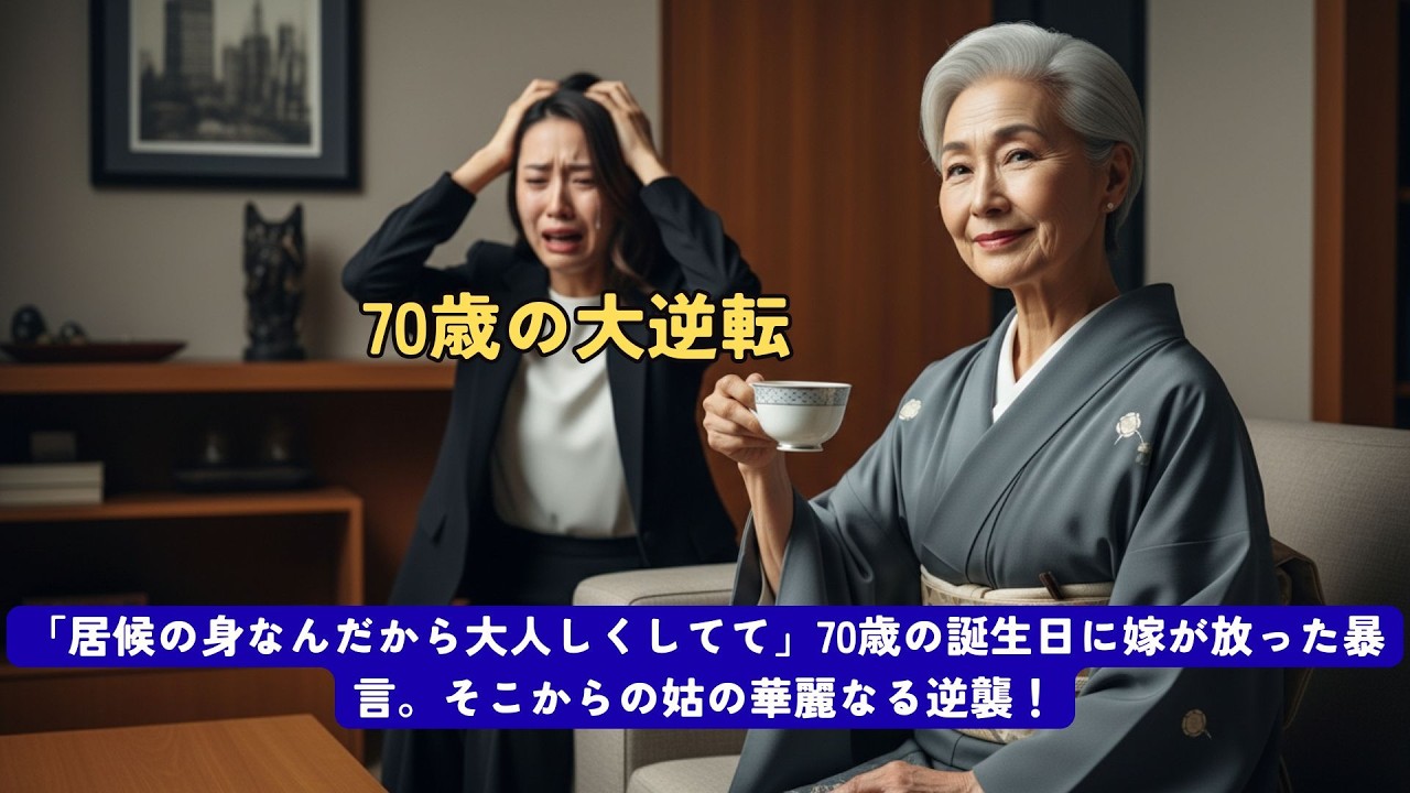 「居候の身なんだから大人しくしてて」70歳の誕生日に嫁が放った暴言。そこからの姑の華麗なる逆襲！