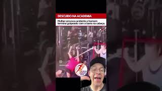 Descuido na academia provoca Ac1dent3! #academia #crossfit #react #maromba