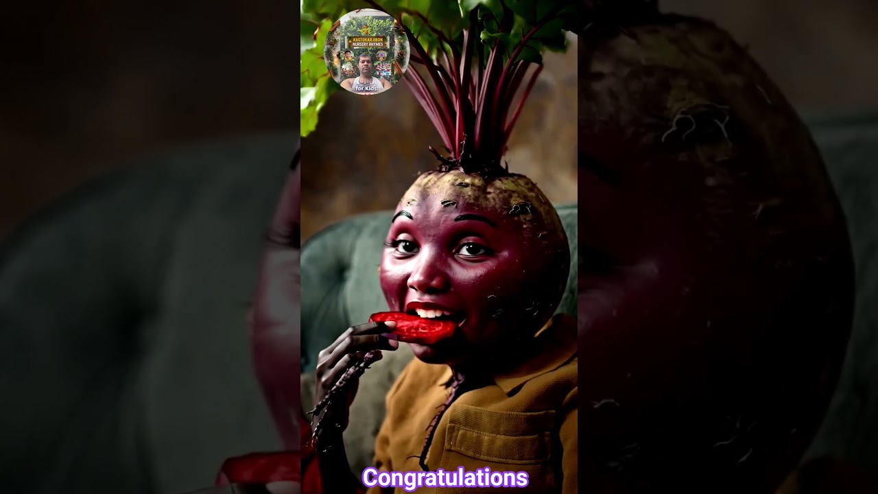 The Joy of Eating Beets 🍠 | Cheerful Beetroot-Human Hybrid | Cinematic Realism  l  @ Tuhina khatun