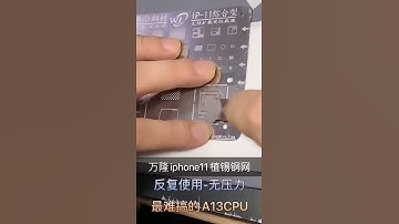 iPhone 11 11Pro 11Pro Max A13 CPU Reballing Stencil - Solder Paste Printing Stencil
