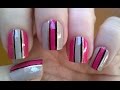 Easy nail art designs 7  diy elegant striped nails without tape