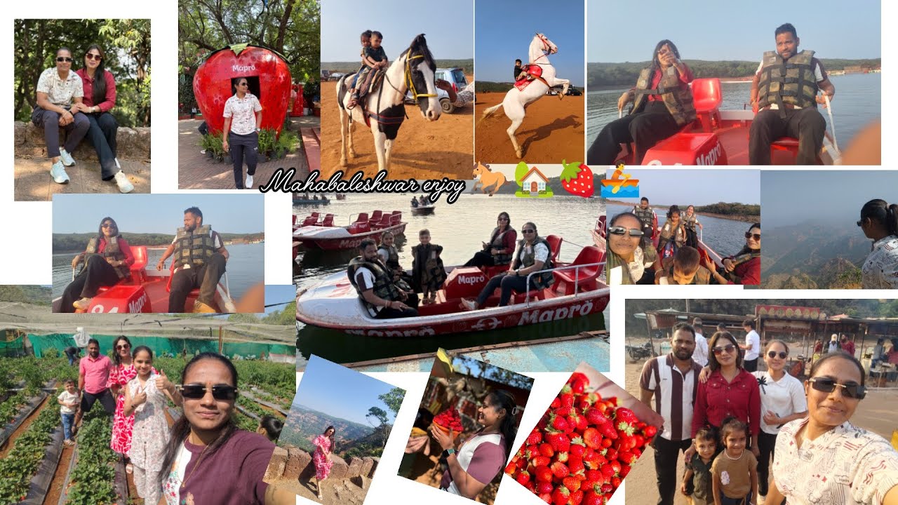 Mahabaleshwar plan perfect 3 day vlog trip to mahabaleshwar enjoy 🐎🏡🍓🚣