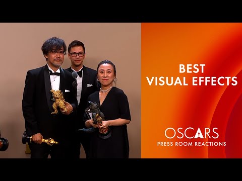 Best Visual Effects | 'Godzilla Minus One' | Oscars 2024 Press Room Speech