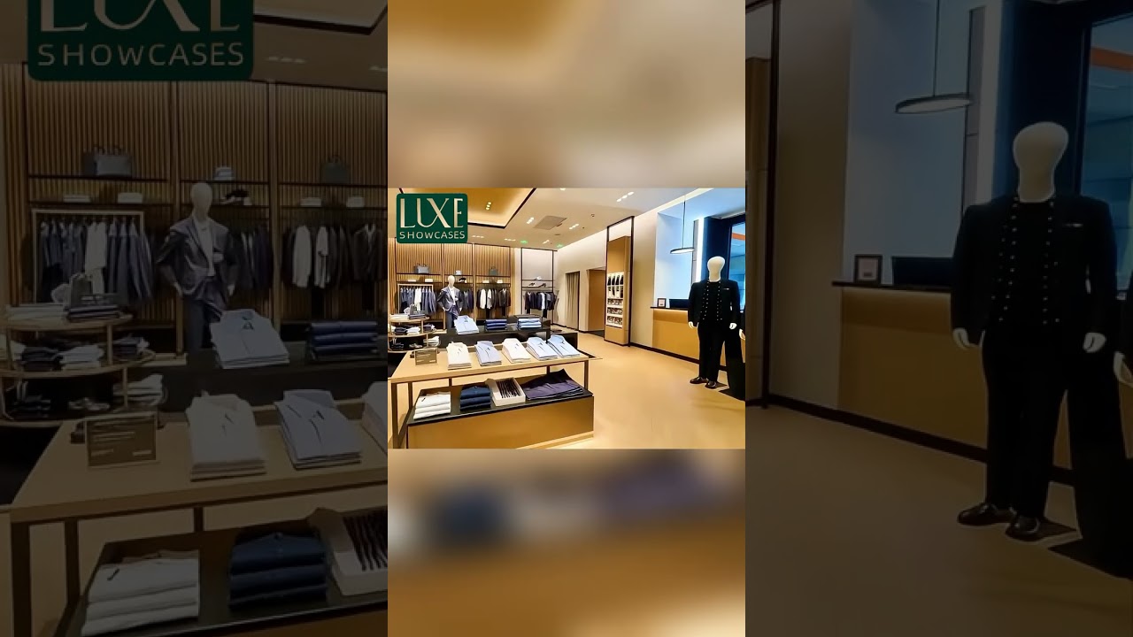 Custom High-End Clothing Store Showcases: Scientifically Designed Display Areas!