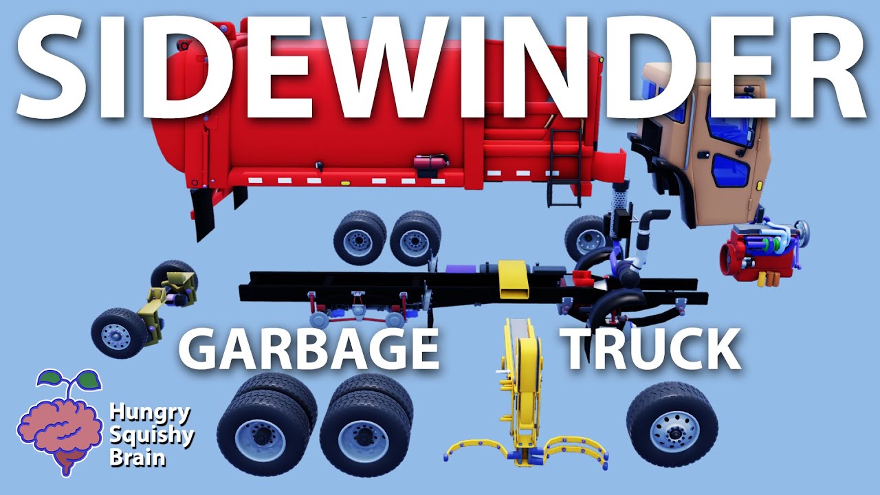 Sidewinder Side Loader Garbage Truck!