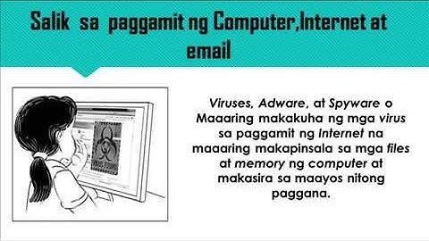 EPP 4 LIGTAS AT REPONSABLENG PAGGAMIT NG COMPUTER, INTERNET AT EMAIL