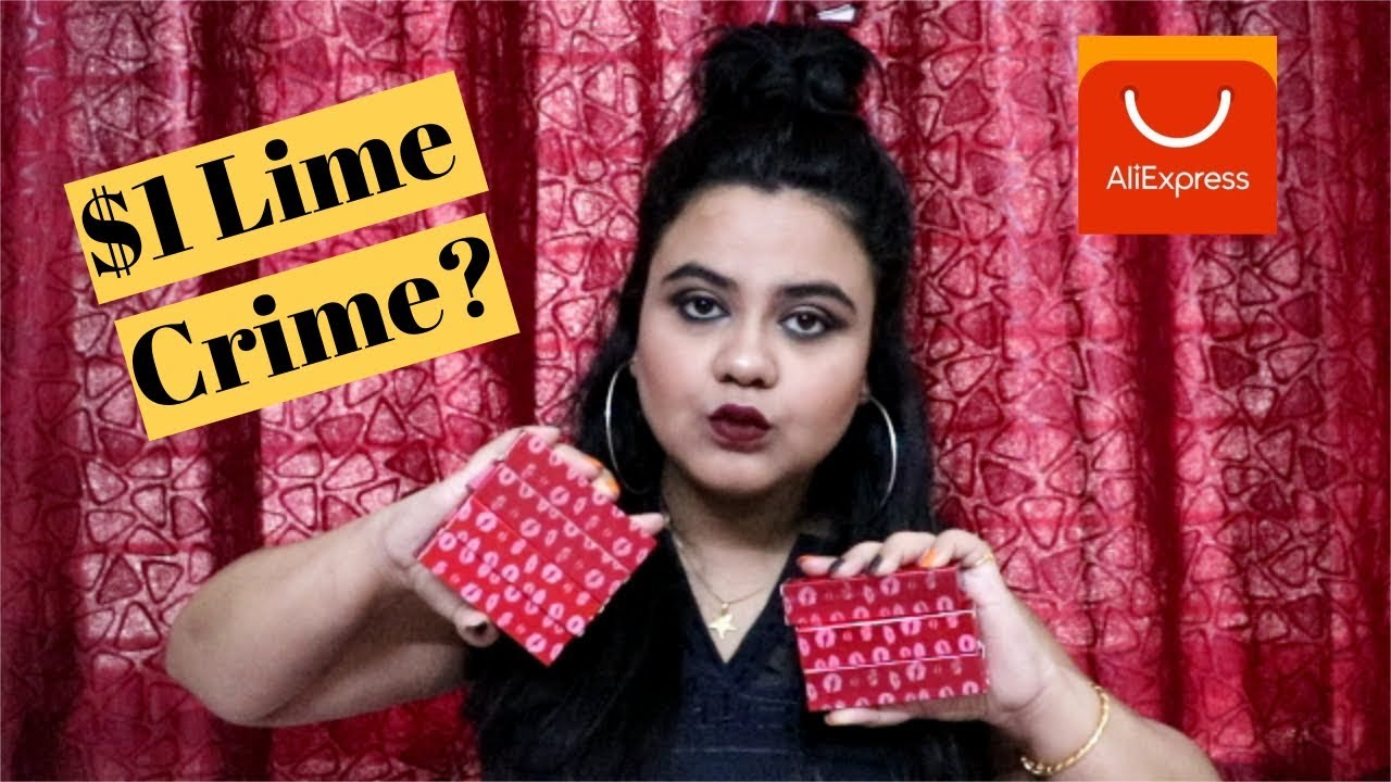$1 LIME CRIME DUPES? | ALIEXPRESS MAKEUP HAUL | AFFORDABLE LIQUID LIPSTICKS FOR Rs. 100