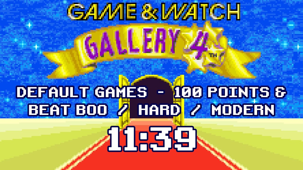 Default Games - 100 Points & Beat Boo (Hard/Modern) in 11:39.866 by  Optic_Rainfall - Game & Watch Gallery 4/Game & Watch Gallery Advance -  Speedrun