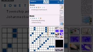 USA Today Crossword Challenge Gameplay (Nintendo DS)