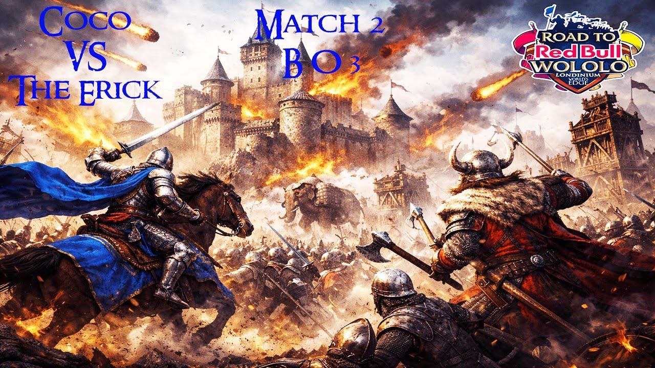 AOE4 Cast Tournoi RBW - Coco Maliens vs The Erik Jeanne d'Arc Match 2 - Red Bull Wololo: Londinium