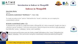 Introduction to Indexes in MongoDB