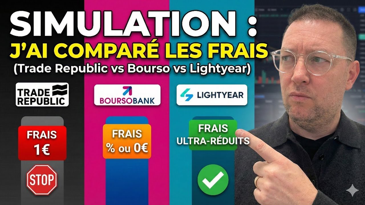 🏛️ Simulation, j'ai comparé les frais de Trade Republic, Boursobank et Lighty.