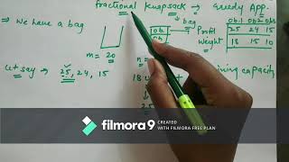 Lecture 2 Greedy Approach-Knapsack problem (Design & Analysis of Algorithms)
