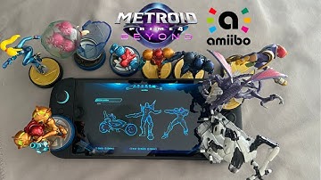 Scanning all non-Prime 4 amiibo into Metroid Prime 4: Beyond (unlocks sound effects)
