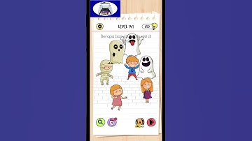Brain Test All Star Level 141 Berapa Banyak Hantu Asli #braintest #shorts #puzzlegame