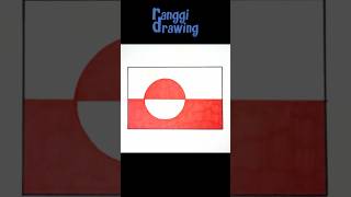 Drawing Greenland Flag
