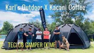 Karl's Outdoor X Kacani Coffee Camping | TECI 06 Camper Dome | ASMR | #asmr #camping #coffee