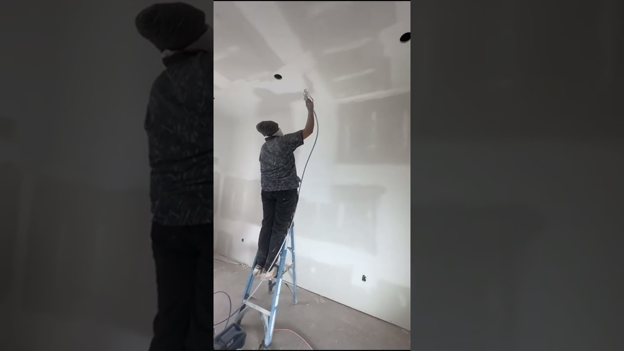 How to Spray painting primer on fresh drywall with graco sprayer and Sherwin Williams primer pva