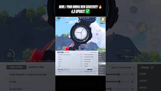 BGMI 4.3 🔥 NEW BEST SENSITIVITY CODE 😱 ZERO RECOIL SETTINGS #bgmi #pubgmobile #sensitivity