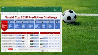 2018 FIFA World Cup Russia | How to transfer your prediction scores to the latest Excel template screenshot 1
