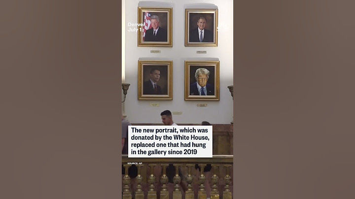 A portrait with President Trump's approval was unveiled at the Colorado Capitol