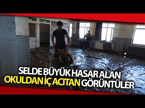 Selde Büyük Hasar Alan 'Özlüce Ortaokulu' Bir Hafta Sonra Tadilata Girecek