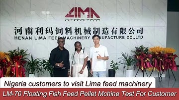 LM-70 Floating Fish Feed Pellet Mchine Test For Nigeria Customer #fishfarming #fishfeedmachine
