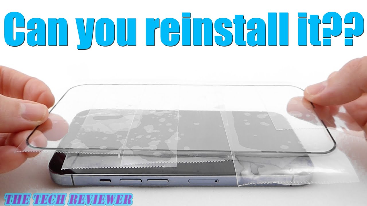 Reinstall a screen protector after you take it off? Let’s try with the