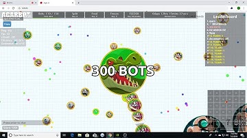 150 BOTS PLUS 150 BOTS = 300 BOTS //  USING BOTS ON AGARIO HACKING LIKE A BOSS