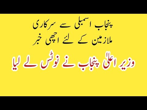Cm Punjab big relief for govt employees