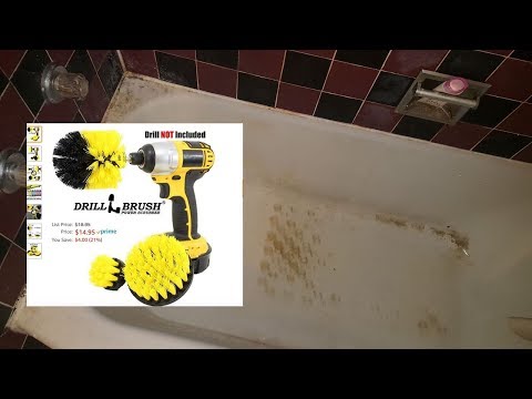 using-drill-brush-from-amazon-|-very-dirty-tub---unboxing,-sample,-demostration-cleaning