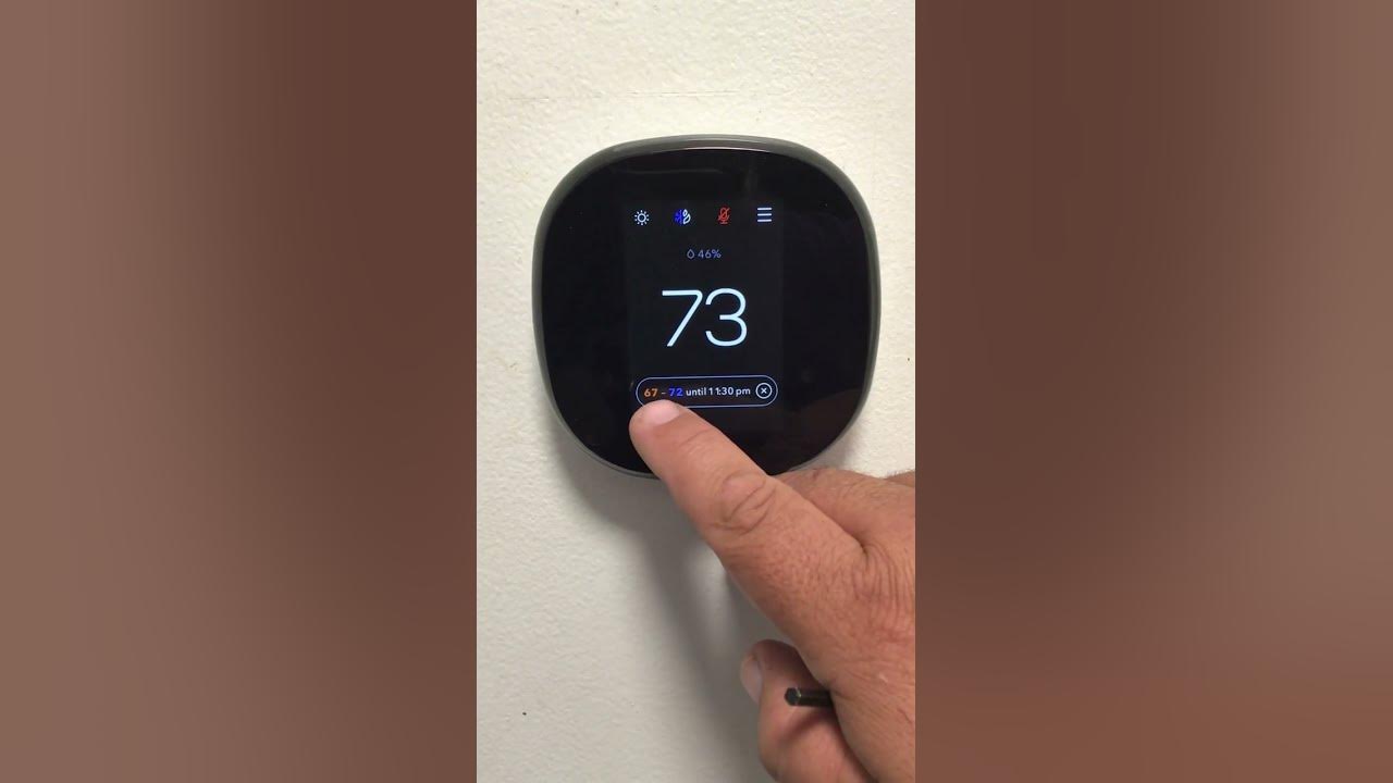 Programming your new Ecobee thermostat YouTube