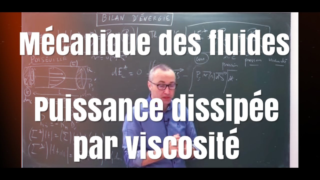 Puissance dissipée dans un écoulement visqueux