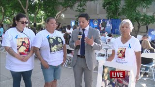 Families affected by violent crime gather for downtown Victims' Rights Event