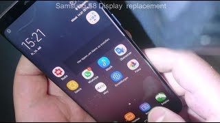 Samsung Galaxy S8 G950F Display repair replacement, Akkudeckel tauschen, замена дисплея REPARATUR