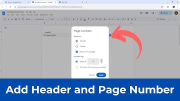 How to Add Header Along with the Page Numbers Google Doc (Quick & Simple)