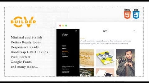 Cvbuilder - Creative Portfolio HTML5 Template | Themeforest Templates