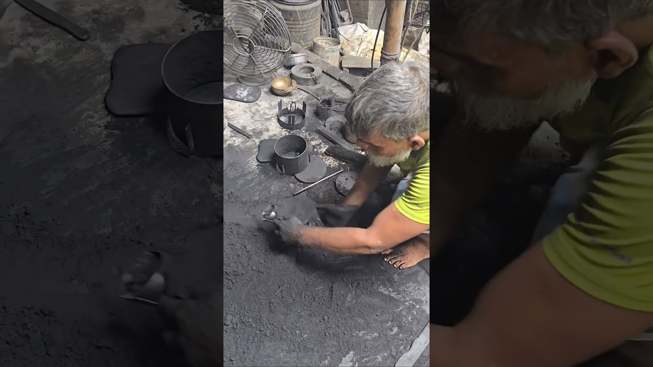 Process of making brass drinking glass. Amazing skills.