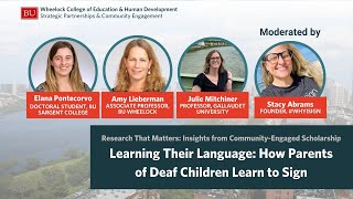 Learning Their Language: How Parents of Deaf Children Learn to Sign