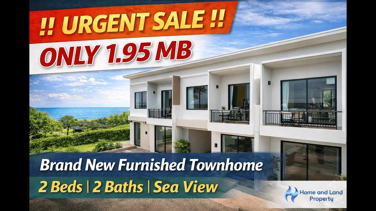 Urgent Sale 1.95MB | Sea View Townhome for Sale in Hua Hin | Fully Furnished