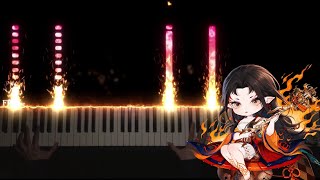 【陰陽師 Onmyoji】《Internal Burn》2WEI - 鈴彥姬主題曲｜Piano Music / 特效鋼琴