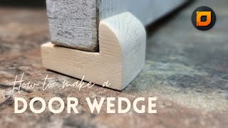 How To Make Wooden Wedge Doorstop Wooden Doorstopper Juro Workshop