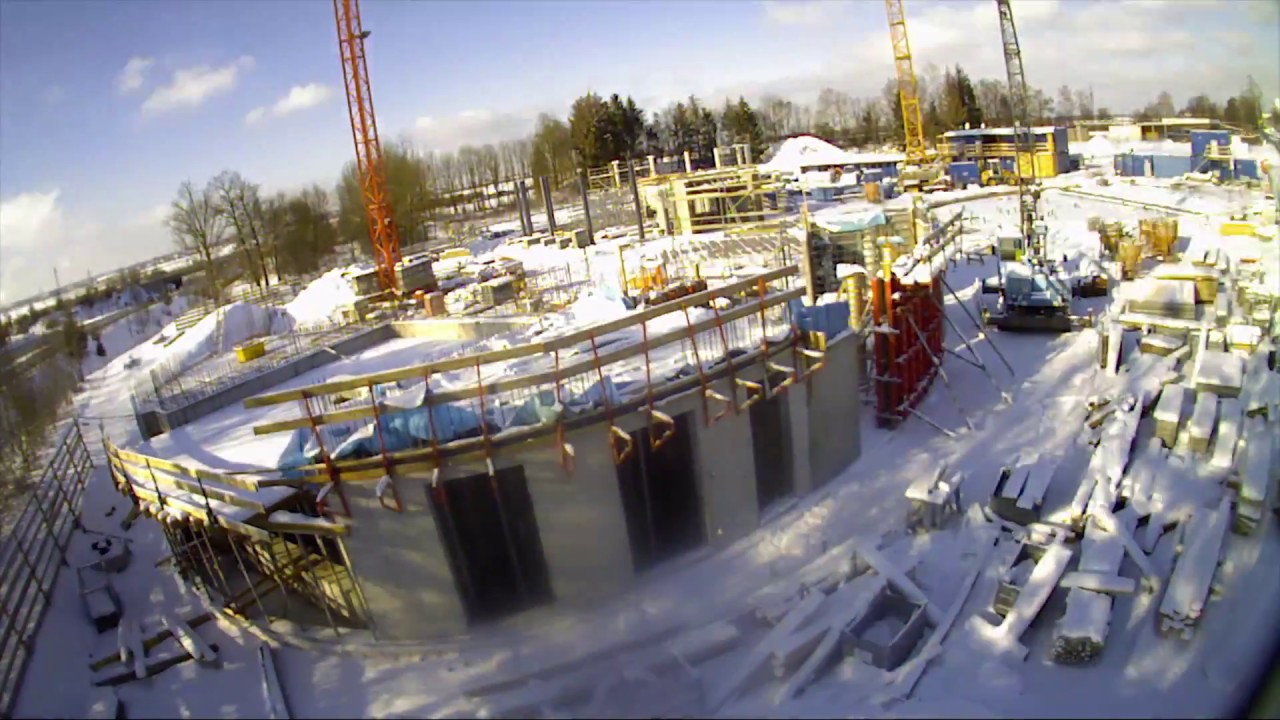 Der Bau der Jochen Schweizer Arena