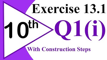 06-EXERCISE-13.1 Q1(i).Divide an arc of any length into two equal parts.Practical Geometry |