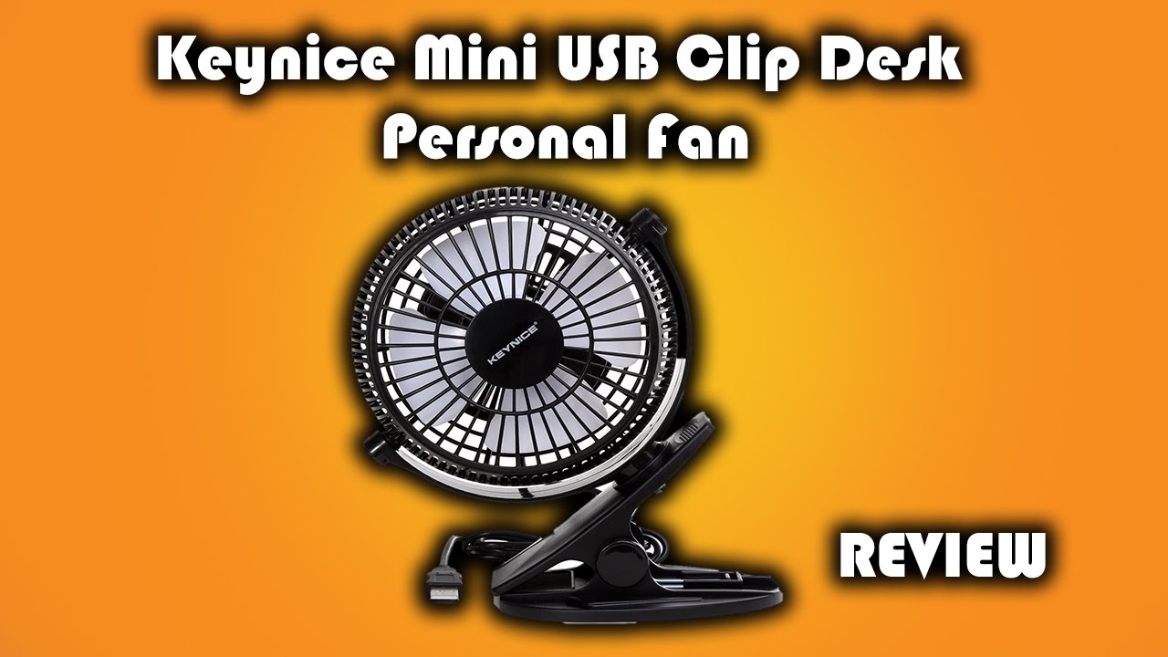 Keynice Desktop Clip USB Fan Review YouTube
