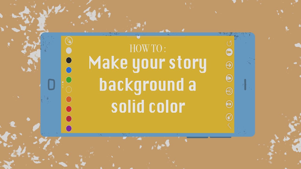 How to Create a Solid Background Color | Instagram Stories - YouTube