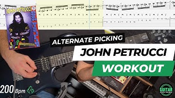 John Petrucci’s Rock Discipline Chromatic Exercise - Alternate Picking Speed Workout